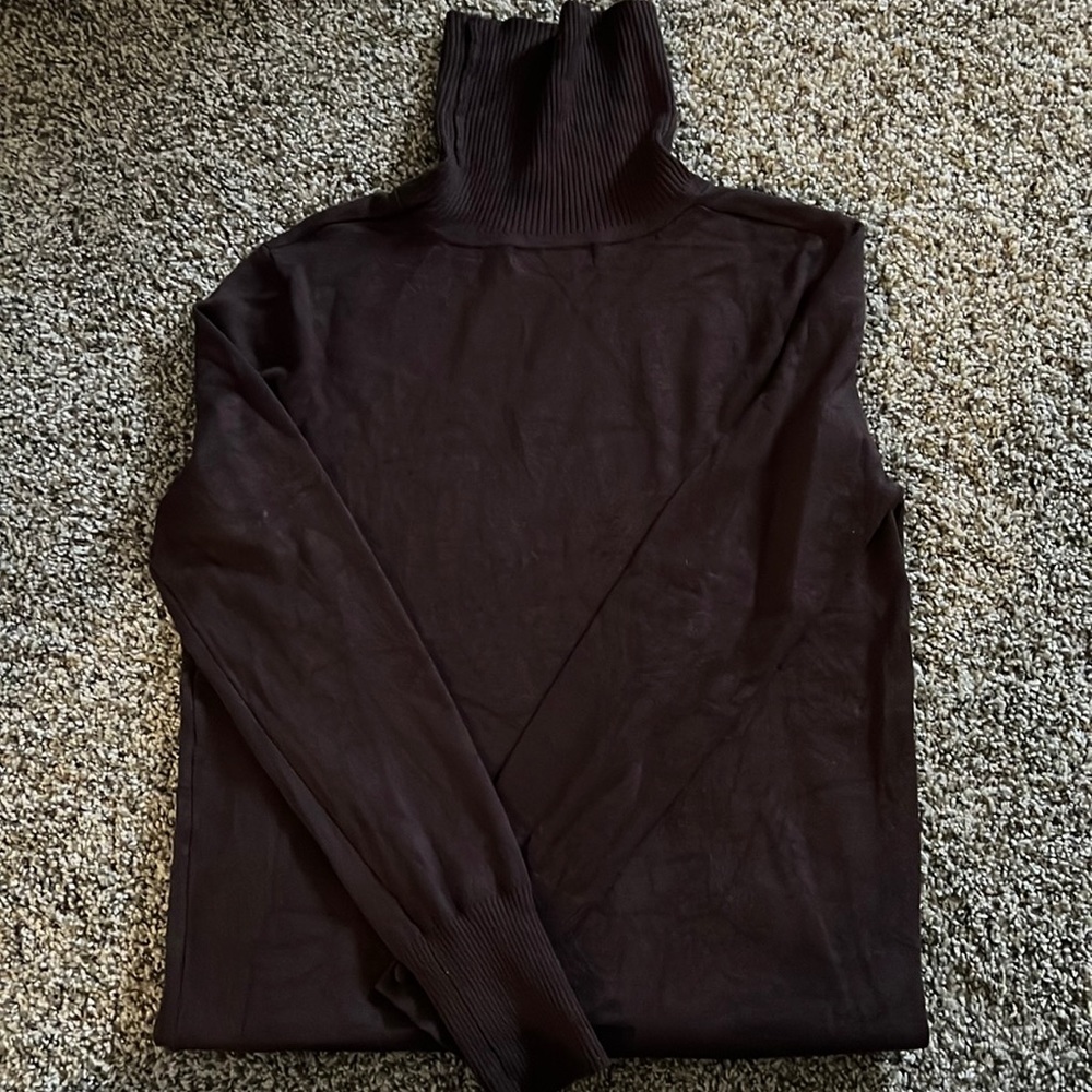 Size small brown turtle neck long sleeve